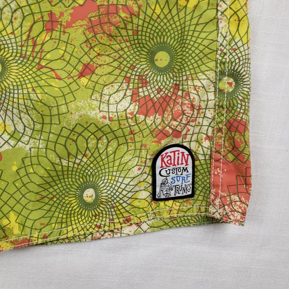 KATIN Custom Surf Trunks Board Shorts Size 30 - Picture 8 of 8